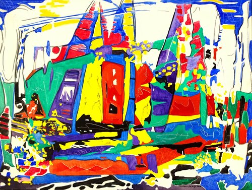 Sydney Hobart Yacht Race by Volker Mayr, Painting for Sale on Select