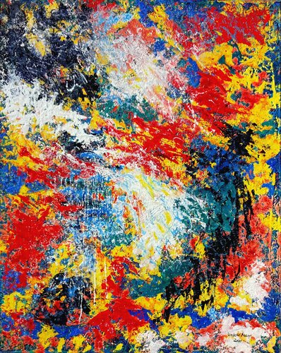 Face The Future And Act Now by Volker Mayr, Painting for Sale on Select