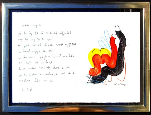 "Diskrete Rhapsodie" - Poesie und Malerei by Volker Mayr, Painting for Sale on Select