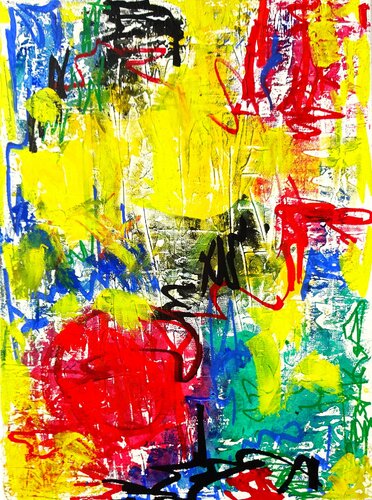 Fabulous Red Dot by Volker Mayr, Painting for Sale on Select