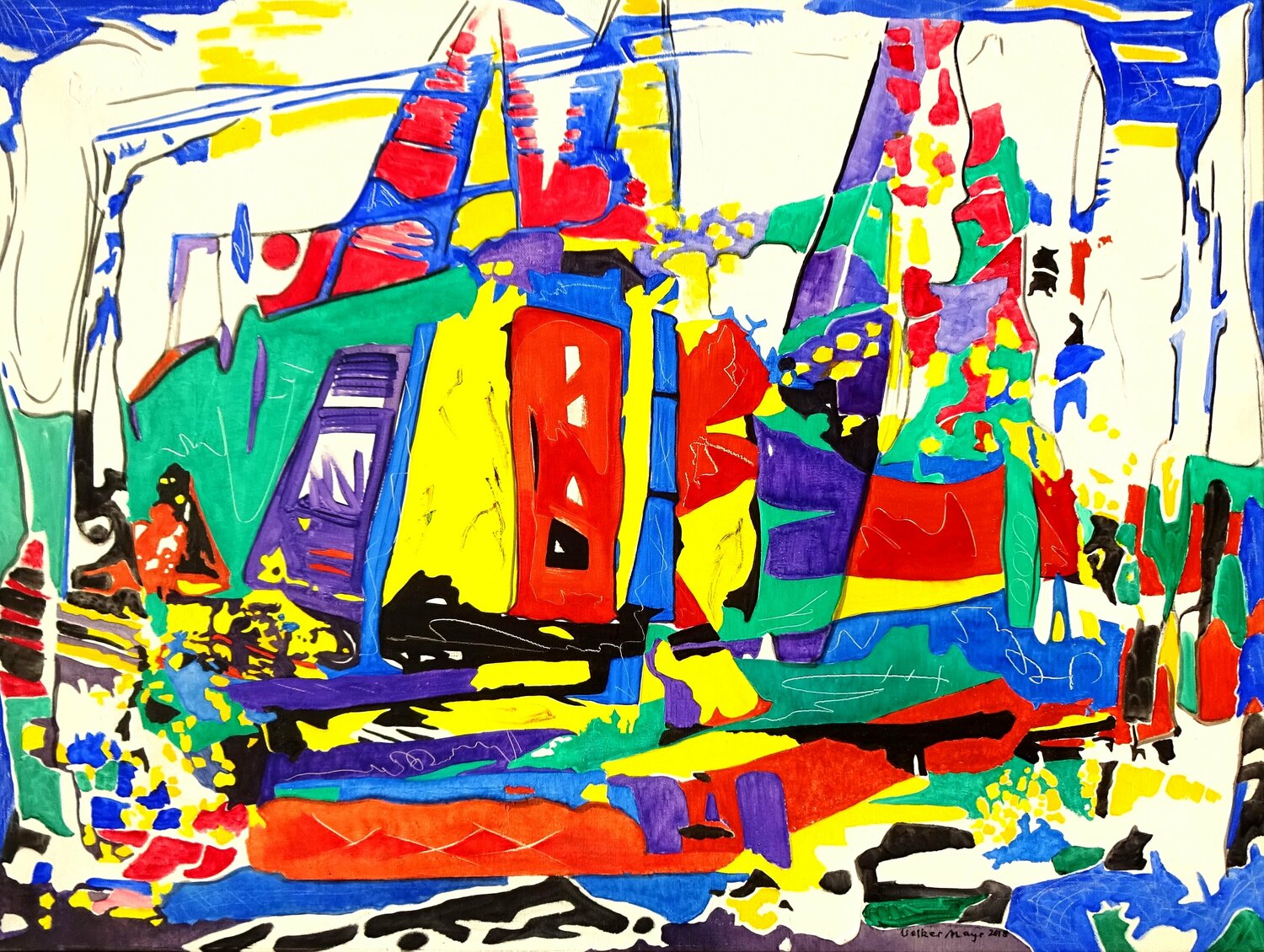 Sydney Hobart Yacht Race Volker Mayr Original painting for sale
