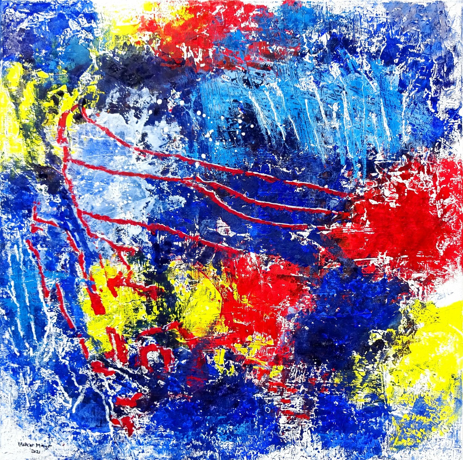 A Hot Summer Night Volker Mayr Original painting for sale