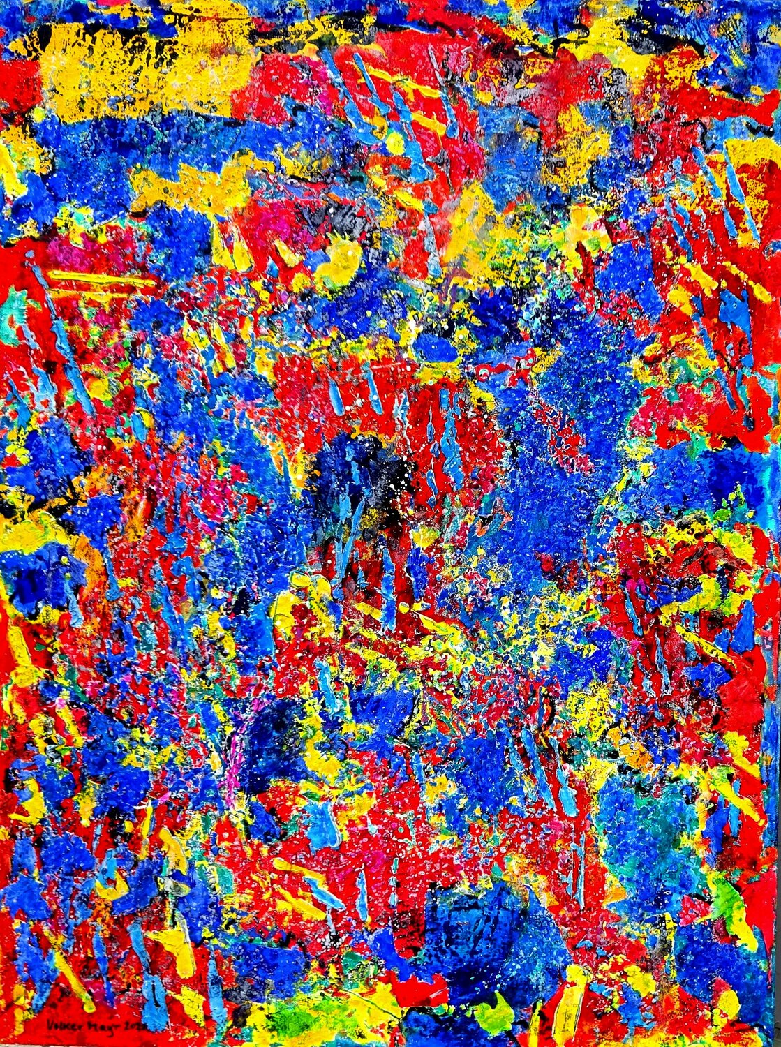 Still Alive - Champagne For All Volker Mayr Original painting for sale