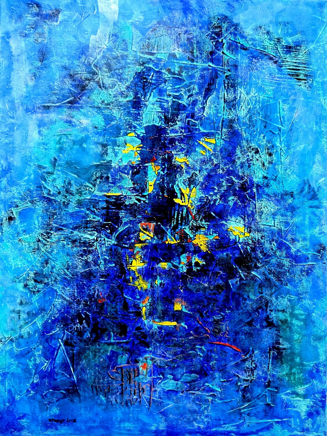 Space Patrol No.1 Volker Mayr Original painting for sale
