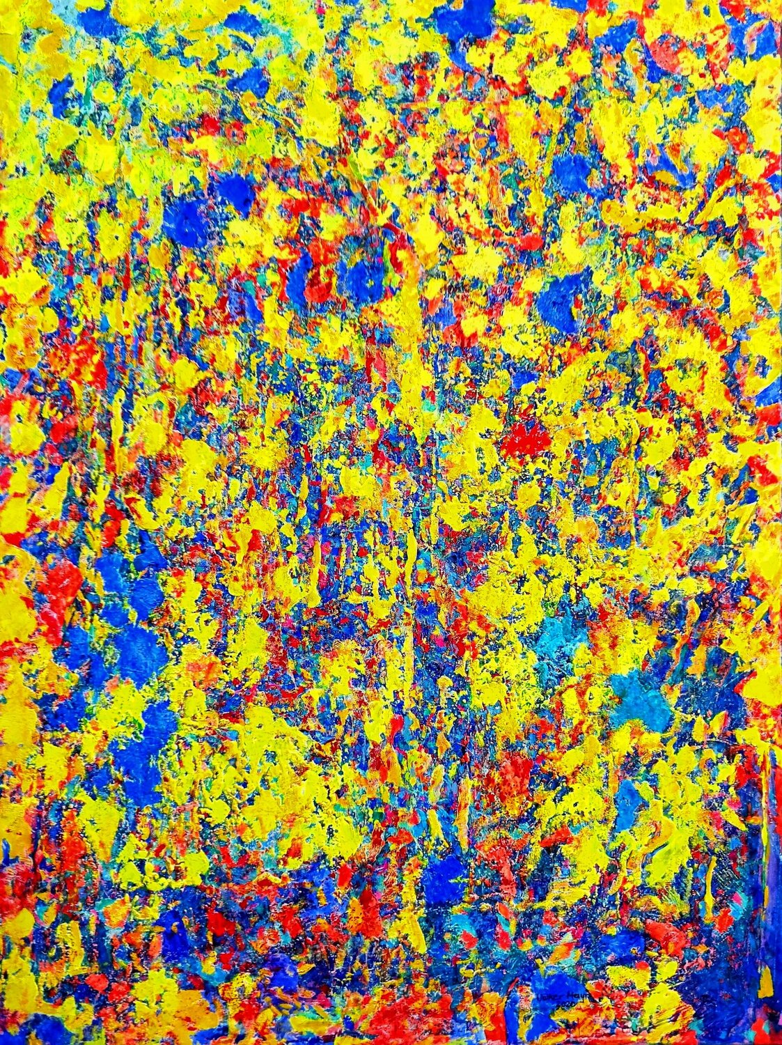 Abstract Statement No.2 Volker Mayr Original painting for sale