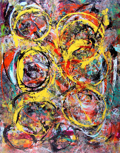 Sphères I by Elle BORY, Painting for Sale on Select