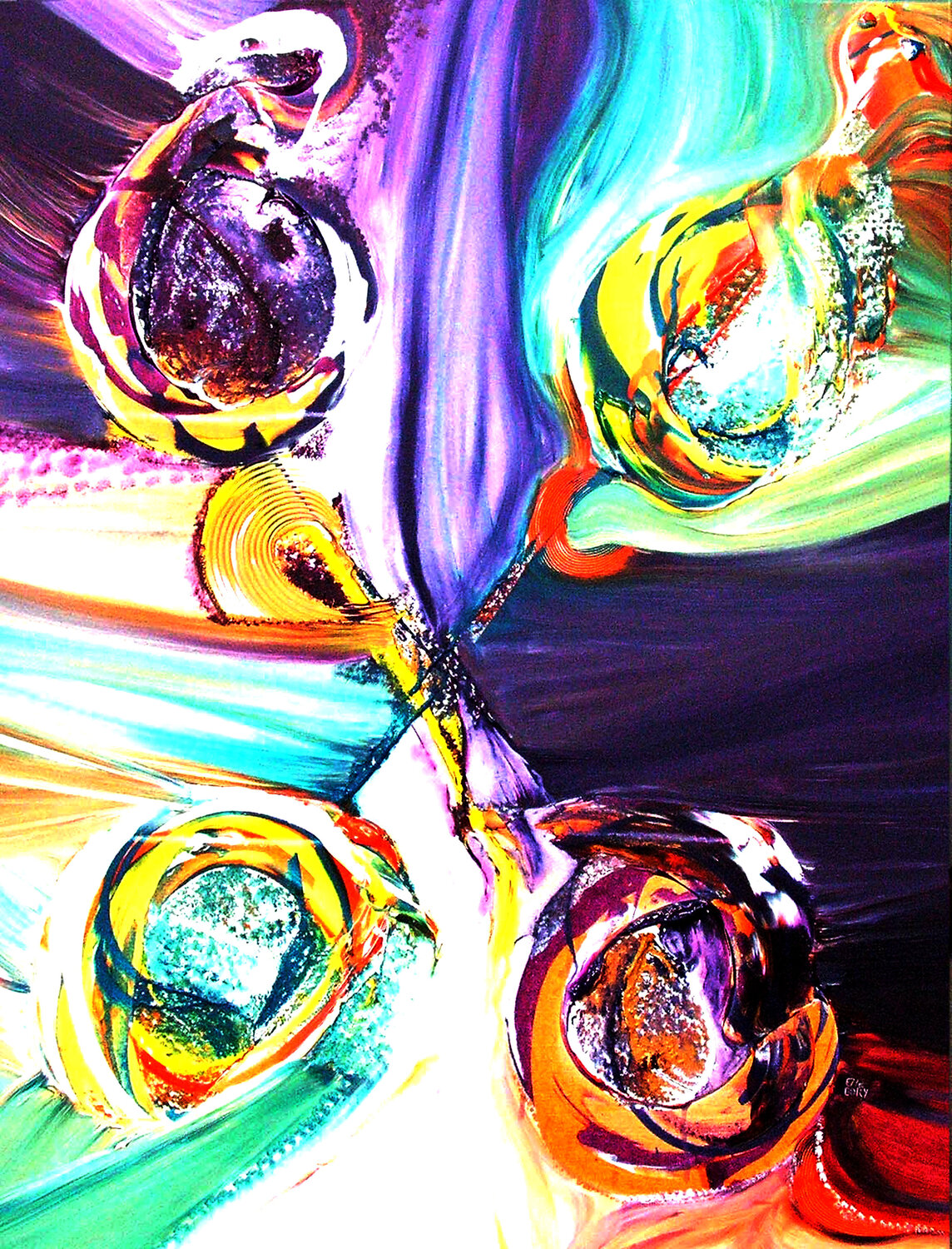La parabole d'Indra Elle BORY Original painting for sale
