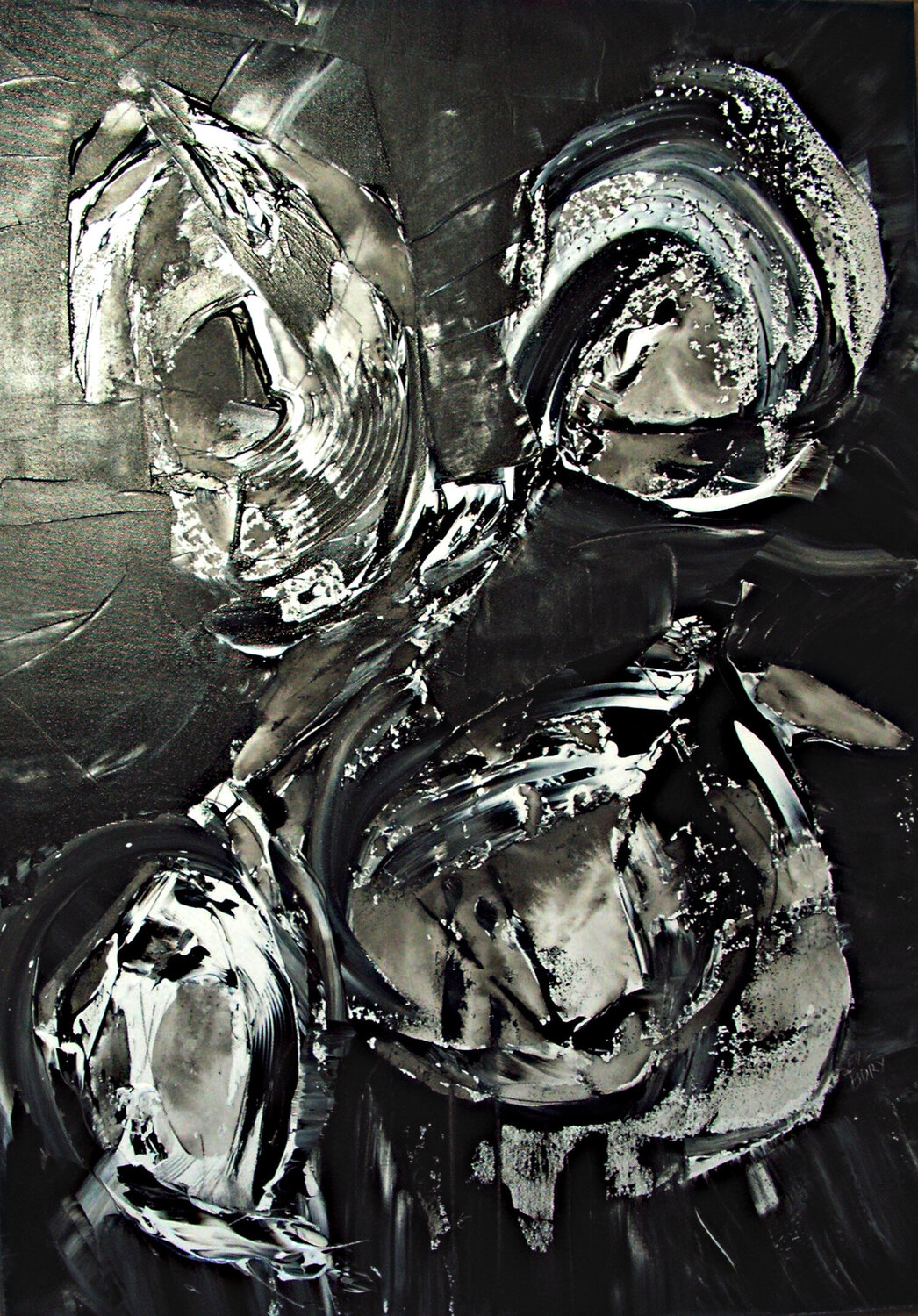 Darkness Elle BORY Original painting for sale