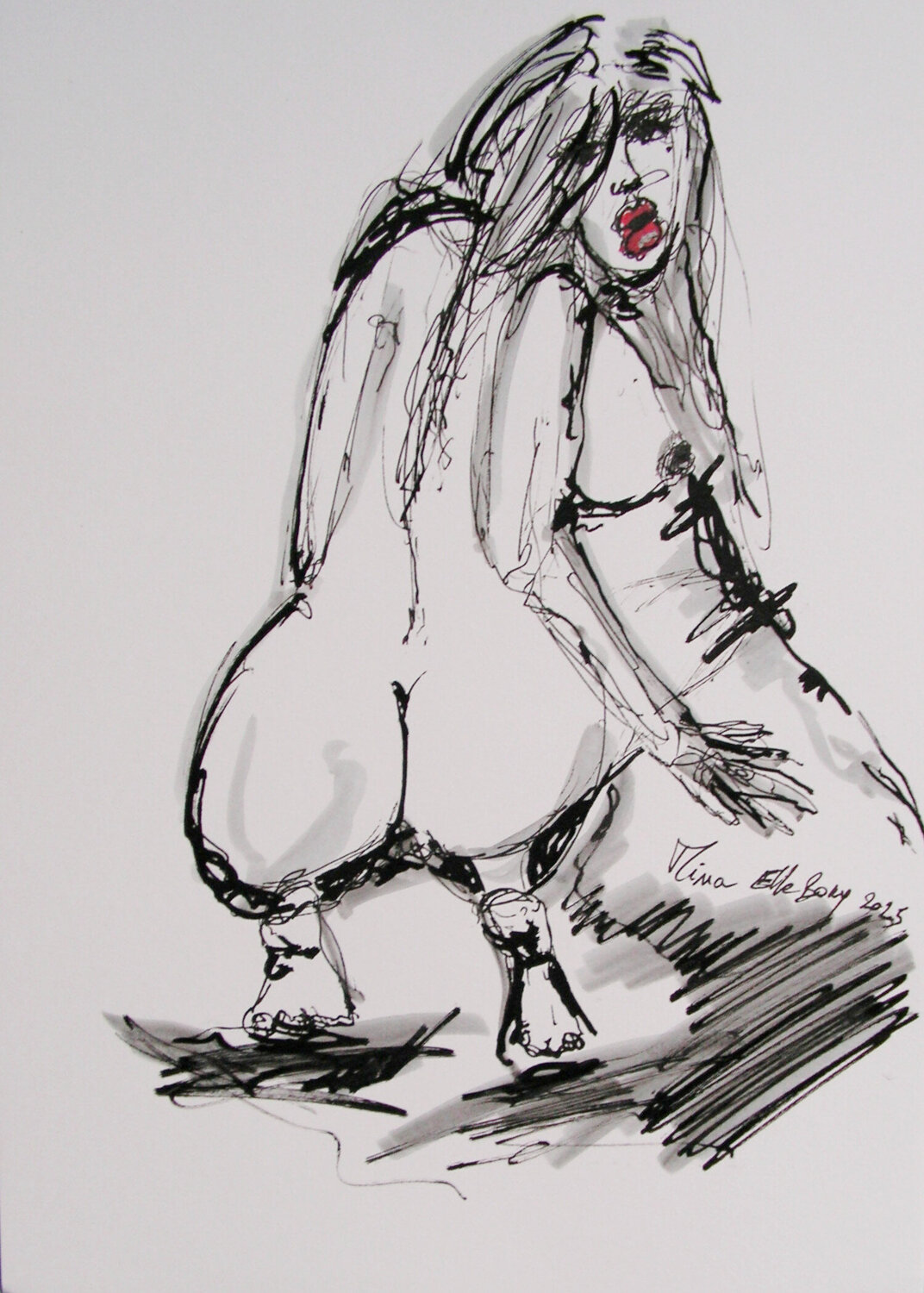 Mina Elle BORY Drawing for sale