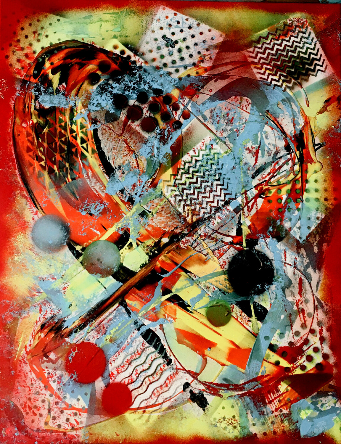 Covid 19 Elle BORY Original painting for sale