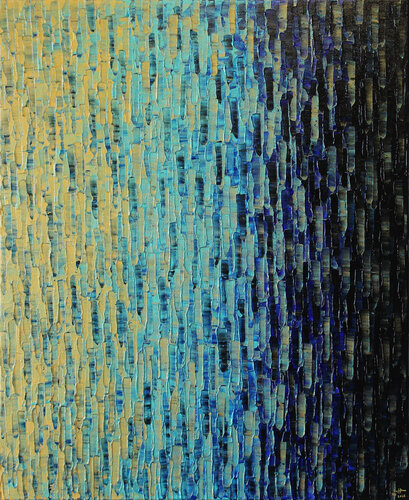 Dégradé or bleu by Jonathan Pradillon, Painting for Sale on Select