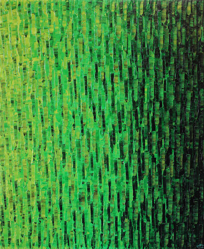 Dégradé vert irisé by Jonathan Pradillon, Painting for Sale on Select