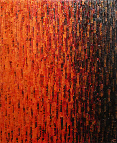 Dégradé rouge orangé by Jonathan Pradillon, Painting for Sale on Select
