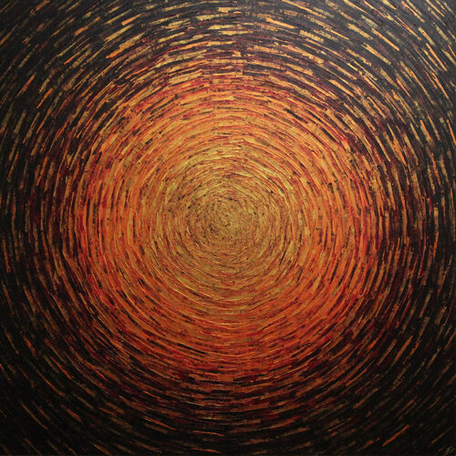 Vaste éclat orange pourpre by Jonathan Pradillon, Painting for Sale on Select