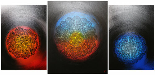 Corps céleste tribal by Jonathan Pradillon, Painting for Sale on Select