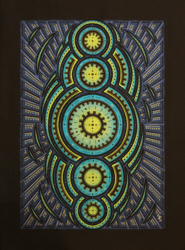 Cycle iridescent by Jonathan Pradillon, Painting for Sale on Select