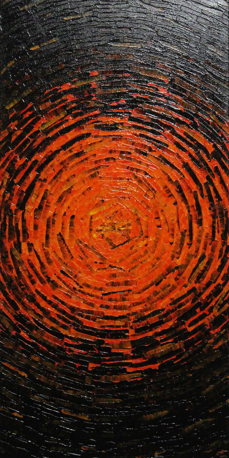 Éclat fragmenté brasillant Jonathan Pradillon Original painting for sale