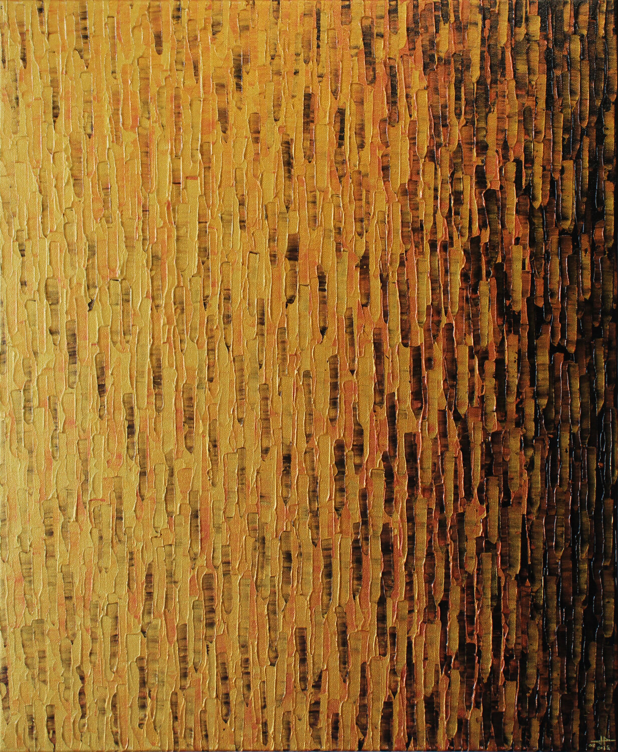 Dégradé d'or Jonathan Pradillon Original painting for sale