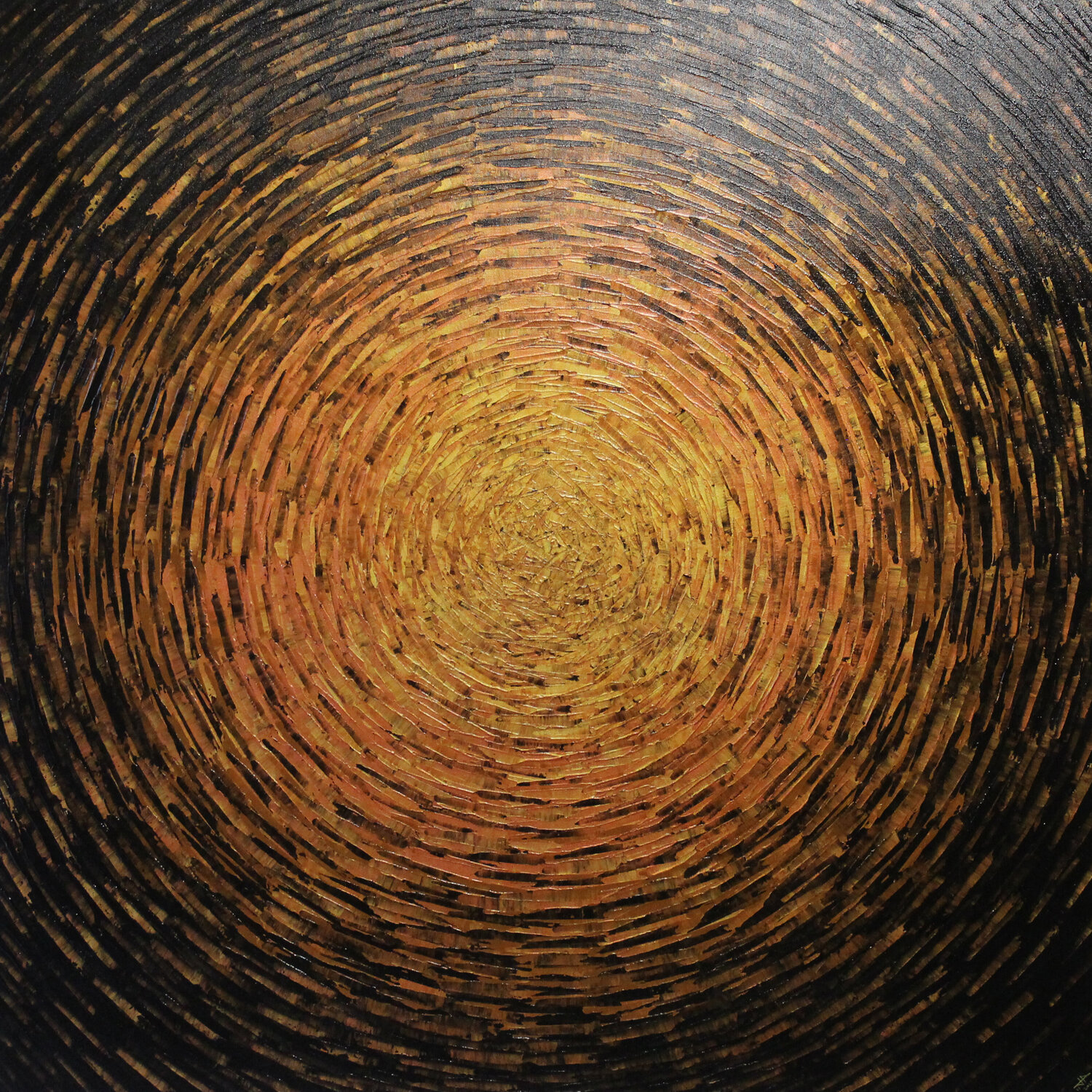 Vaste éclat or brun Jonathan Pradillon Original painting for sale