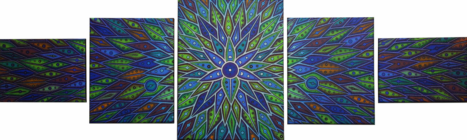 Diffusion bleutée Jonathan Pradillon Original painting for sale