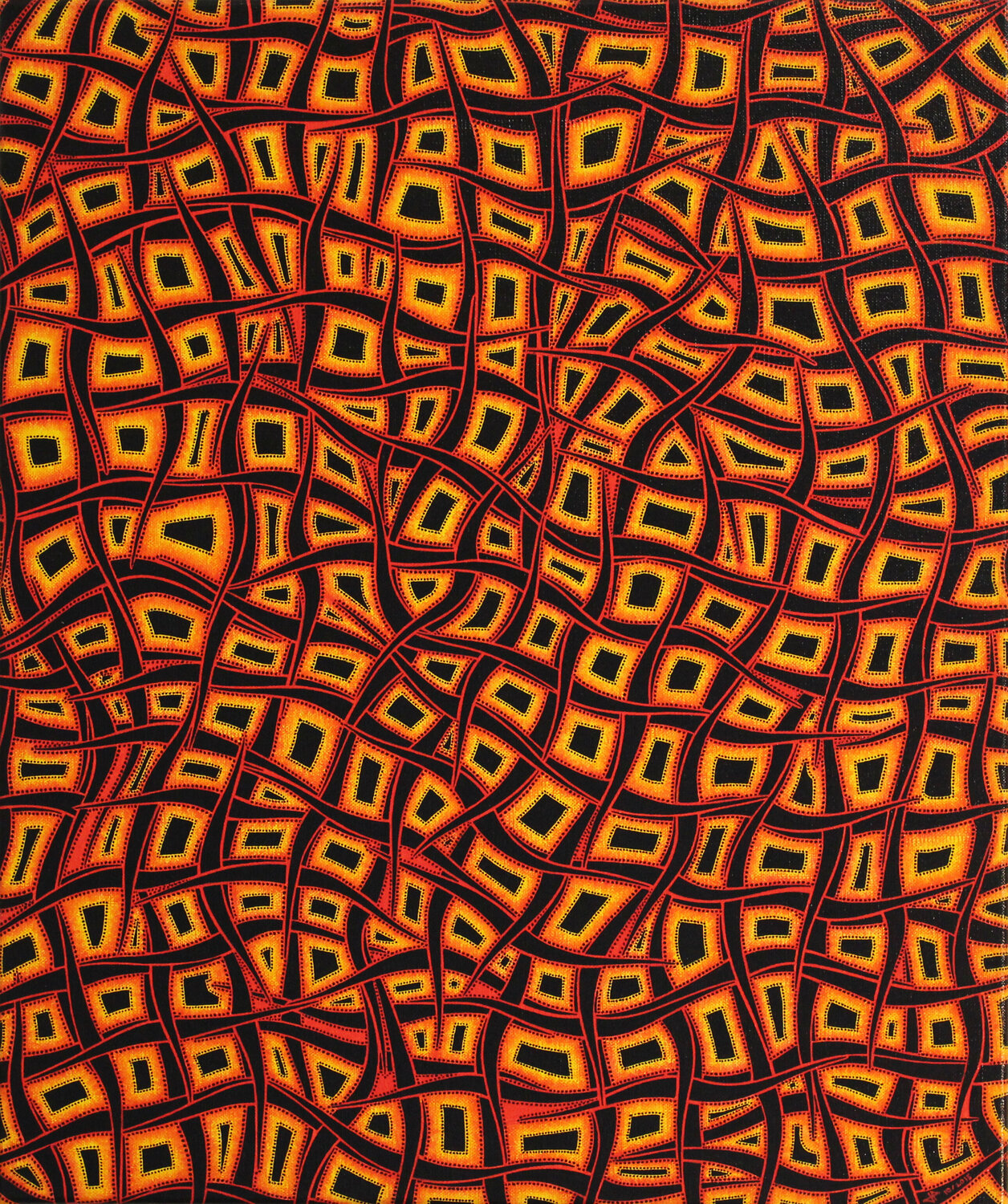 Magma Jonathan Pradillon Original painting for sale