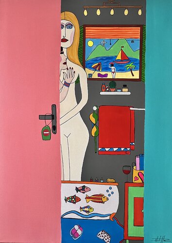 Entre rêve et réalité by Philippe Seigle, Painting for Sale on Select