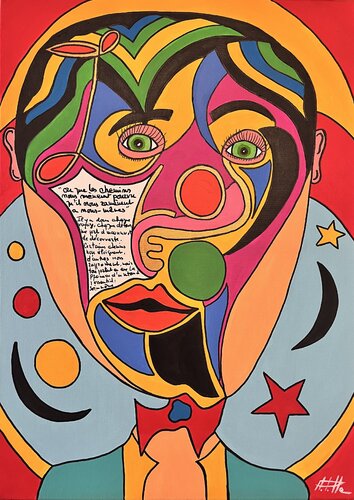 L’itinérant du cœur by Philippe Seigle, Painting for Sale on Select
