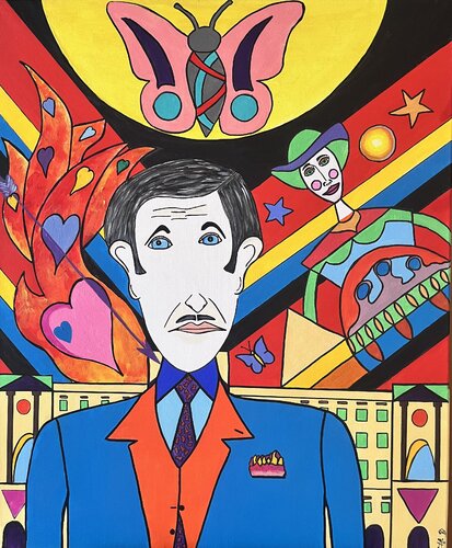 Between duty and desire by Philippe Seigle, Painting for Sale on Select