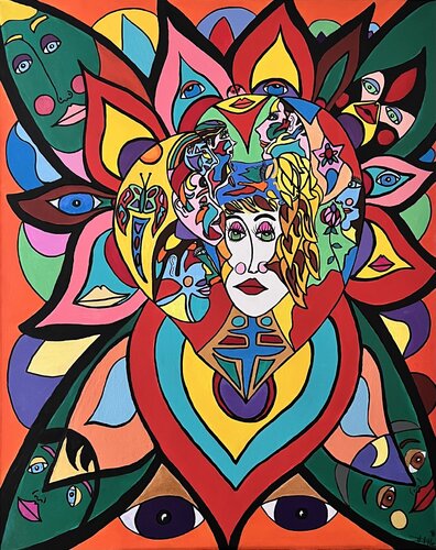 Miroirs de l’âme by Philippe Seigle, Painting for Sale on Select