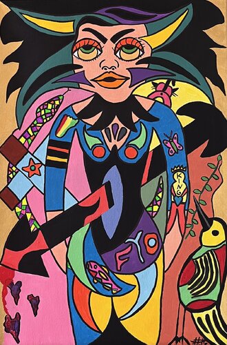 Libre malgré le monde by Philippe Seigle, Painting for Sale on Select