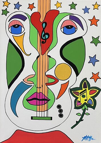 Quand l’amour chante by Philippe Seigle, Painting for Sale on Select