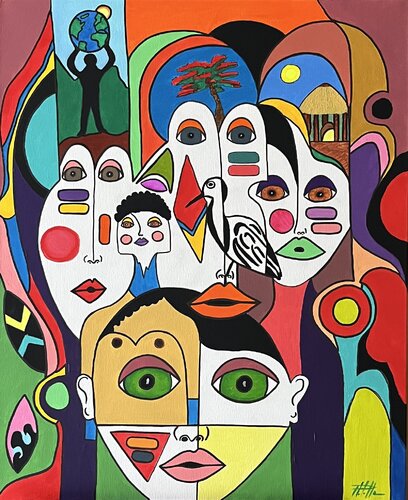 Je m’appelle espérance by Philippe Seigle, Painting for Sale on Select