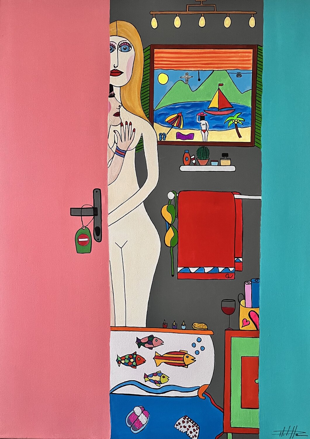 Entre rêve et réalité Philippe Seigle Original painting for sale