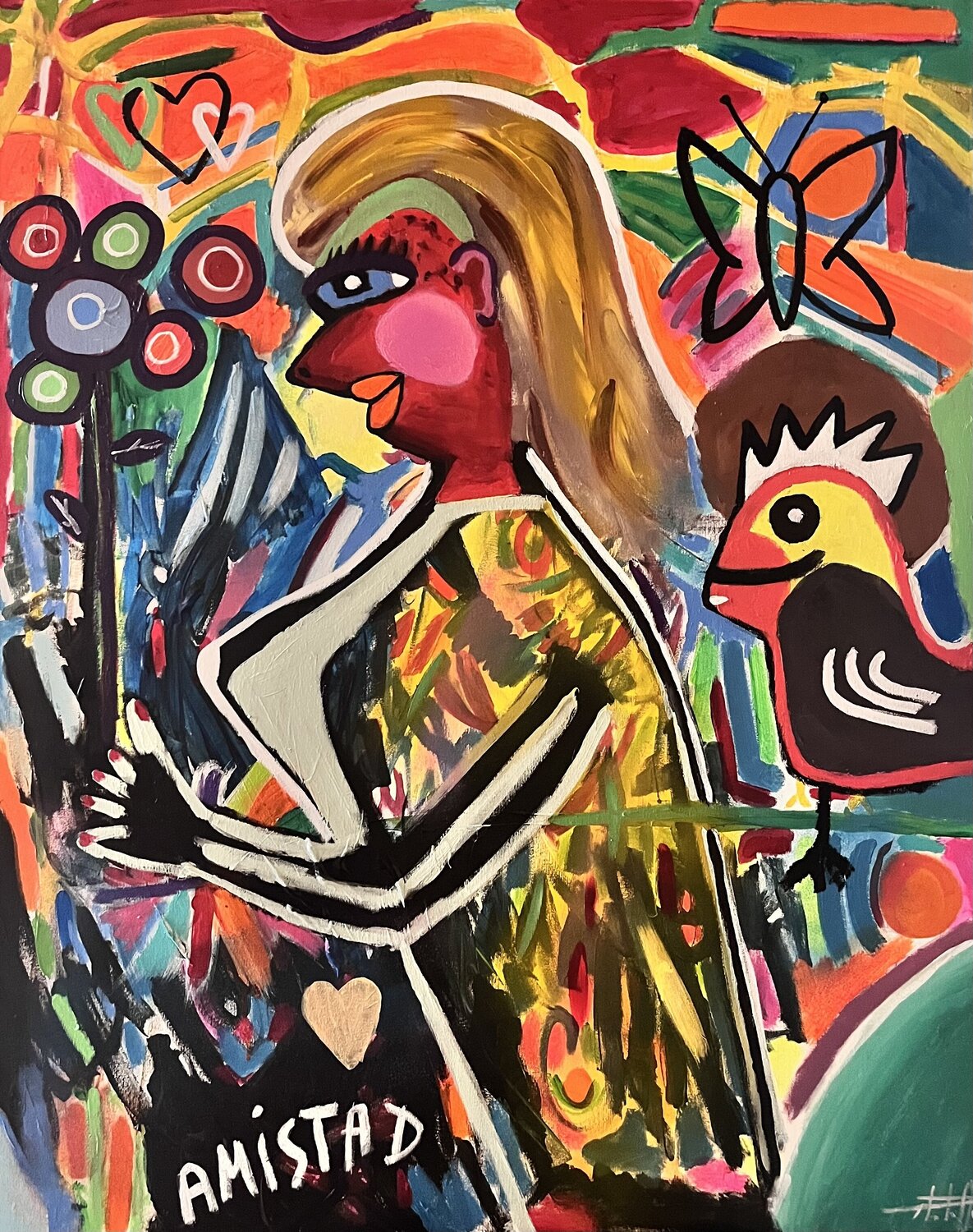 AMISTAD Philippe Seigle Original painting for sale
