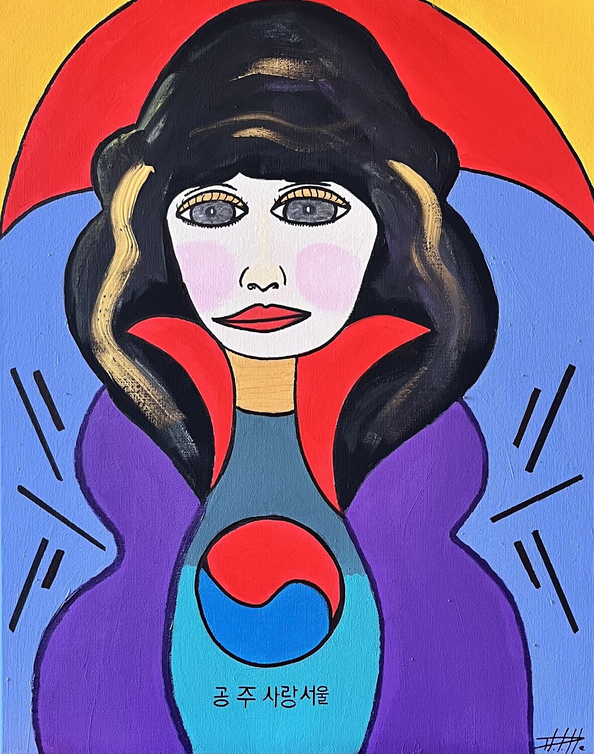 Elle est la lumière Philippe Seigle Original painting for sale