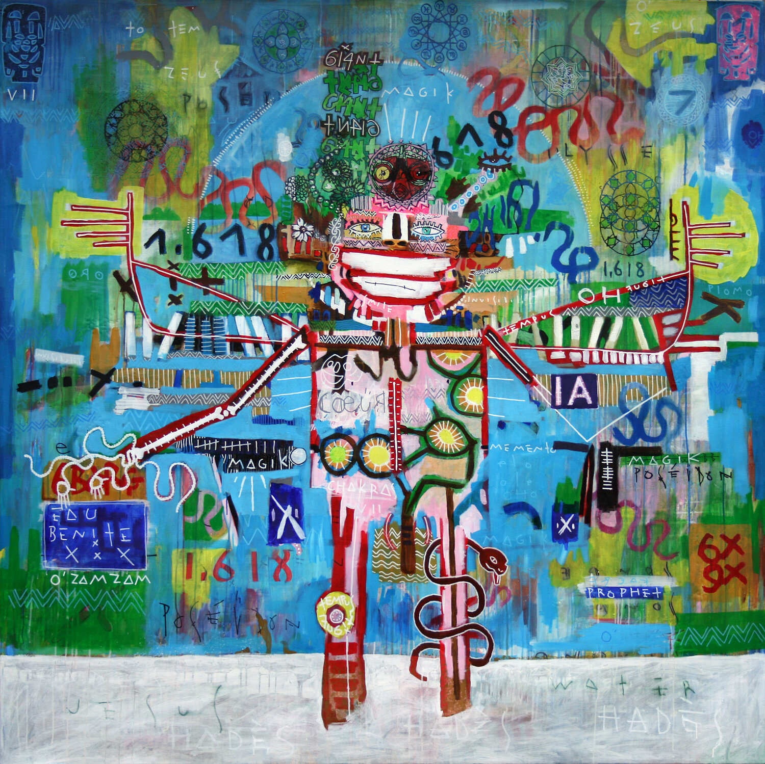 Freak prophet Pierre Ziegler Original painting for sale