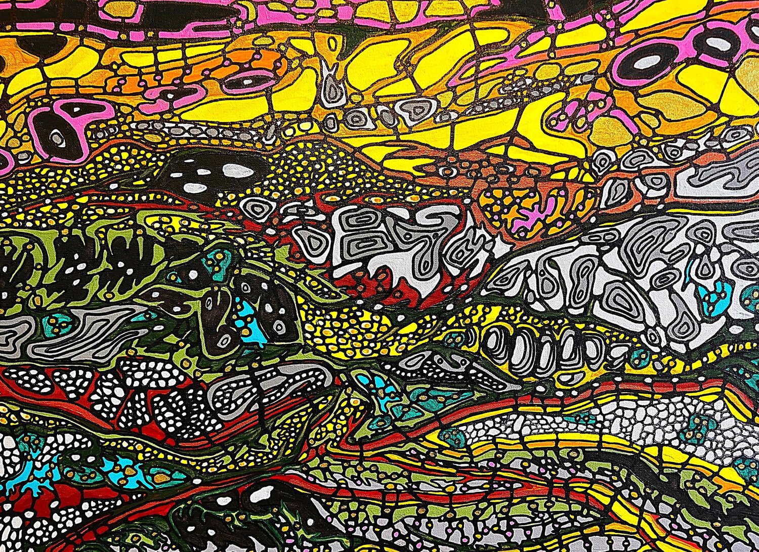 Joy of Being-Iqaluit.3 David Tomlin Original painting for sale