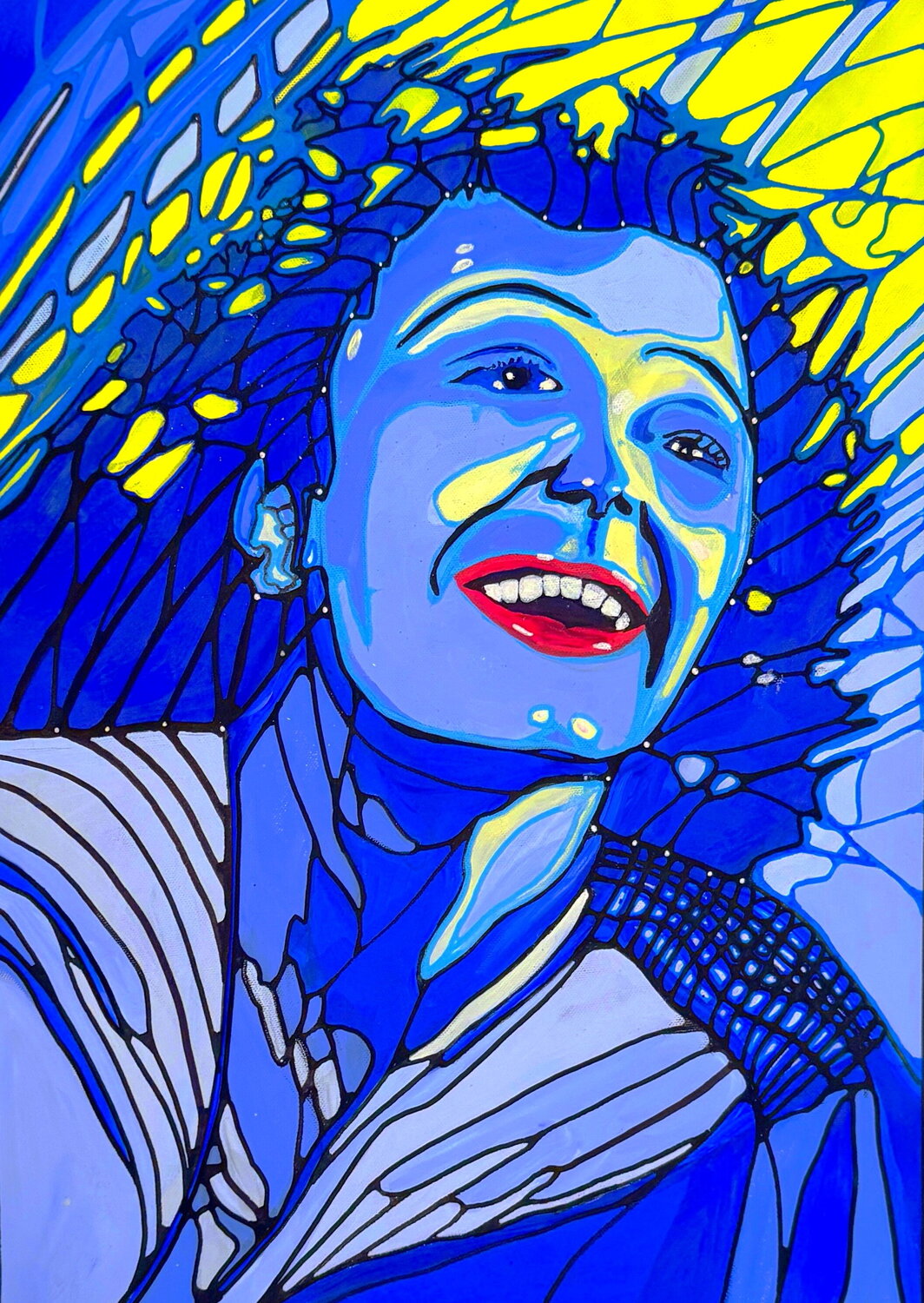 Piaf Vivante David Tomlin Original painting for sale