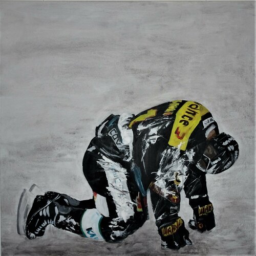 Müder Held I by Ueli Kühni, Painting for Sale on Select