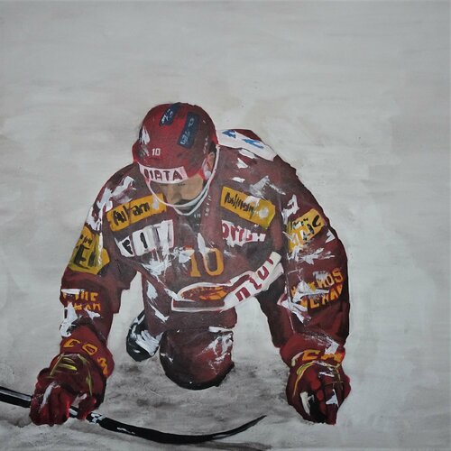 Müder Held II by Ueli Kühni, Painting for Sale on Select