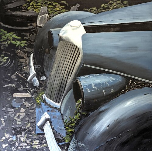 Schrott I by Ueli Kühni, Painting for Sale on Select