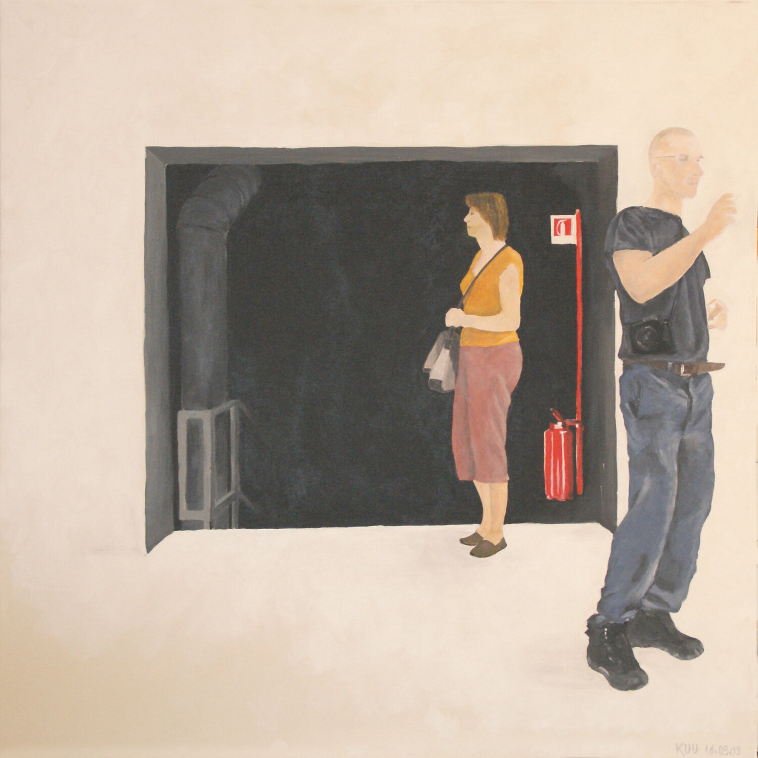 Biennale Venedig 2009 Ueli Kühni Original painting for sale