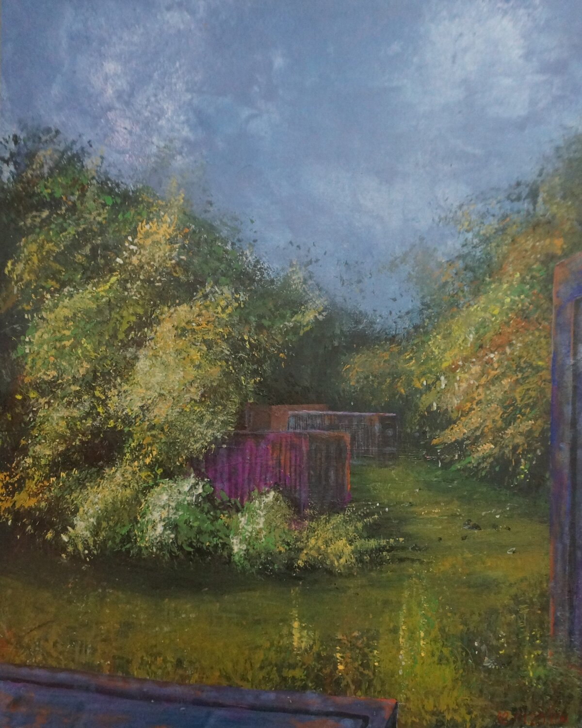 Bildstörung 3 Ueli Kühni Original painting for sale