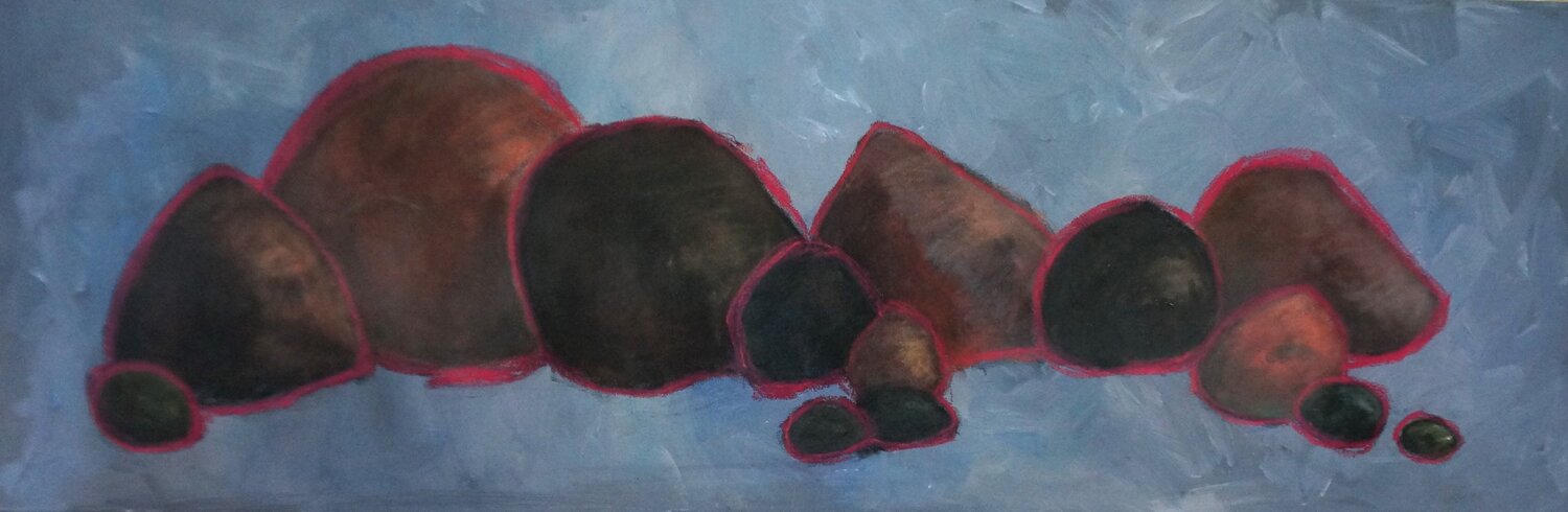 Nr. 226 Abstract Ueli Kühni Original painting for sale