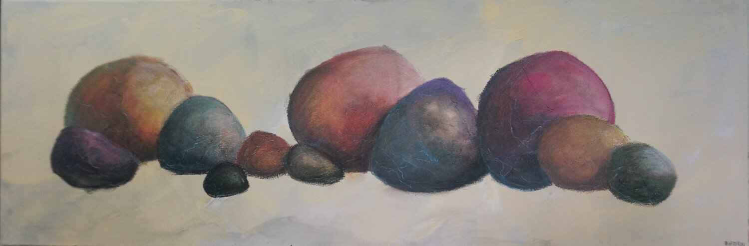 Nr. 227 Abstract Ueli Kühni Original painting for sale