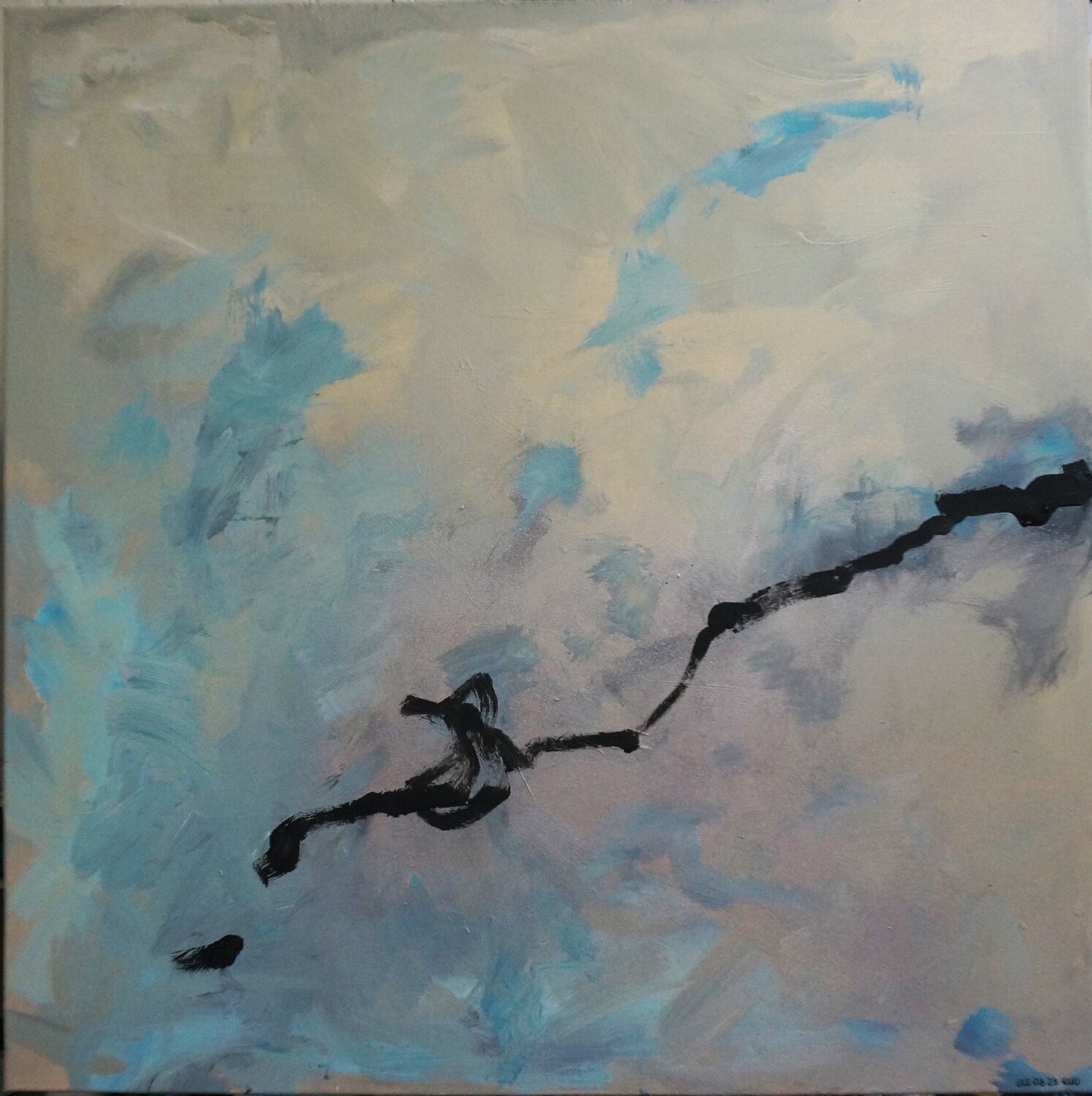 Nr. 228 Abstrakt Ueli Kühni Original painting for sale