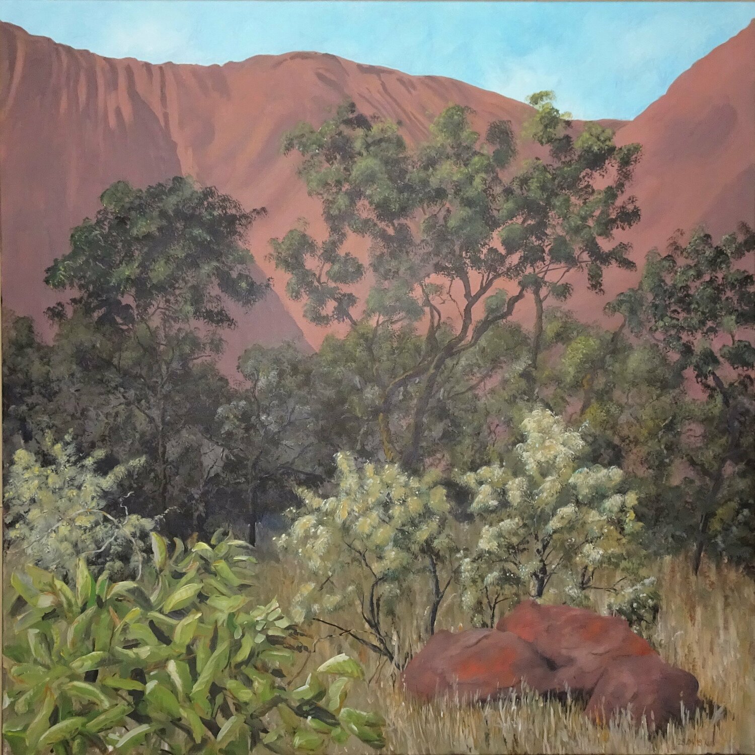Wald beim Uluruh, Australien Ueli Kühni Original painting for sale