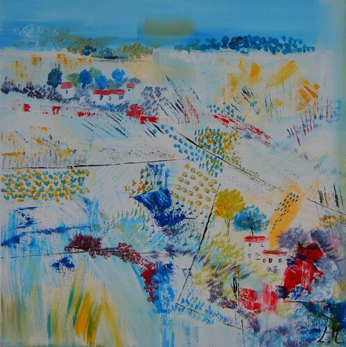 Aux pays d'Alice by LYDIE MASSOU, Painting for Sale on Select