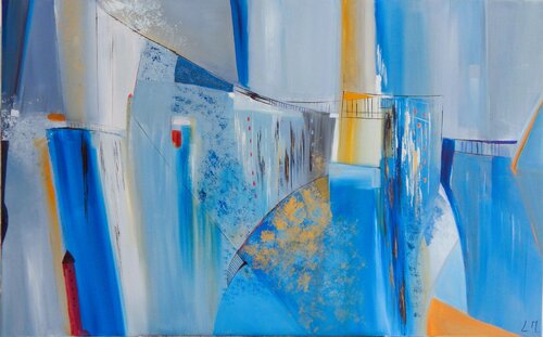 Des ponts pour traverser by LYDIE MASSOU, Painting for Sale on Select