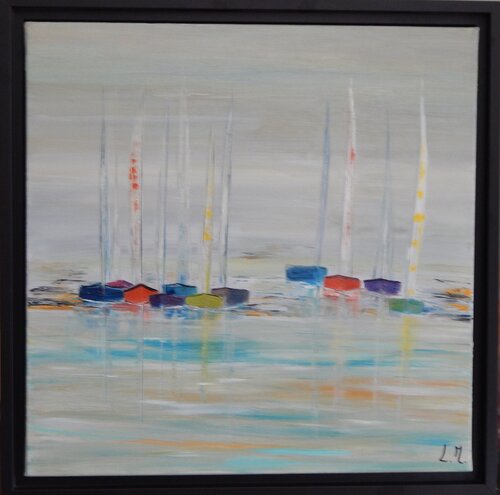 Vu de loin by LYDIE MASSOU, Painting for Sale on Select